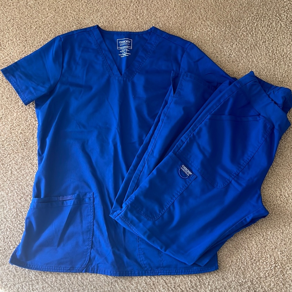 Galaxy blue scrub set